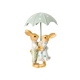 Статуетка Lefard Lapins обнімахи Sky Blye 16 см Жовтий (AL186508)