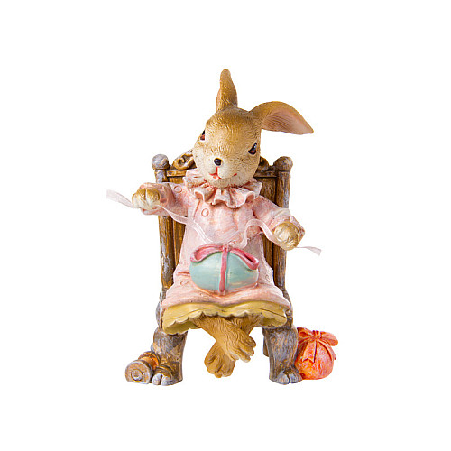 Статуетка Lefard Lapin Пасхальний трон 10.5 см Жовтий (AL186513)