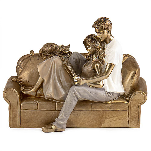 Фигурка декоративная Lefard Soulful evening 22x17x11 cm Золотистый (AL186622)