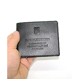 Обкладинка на посвідчення ТрО DNK Leather TRO R col.J Чорний