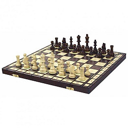 Деревянные шахматы турнирные с утяжелителем для соревнований 40,5 х 40,5 см Madon Jupiter