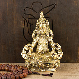 Статуя Дзамбали (Будди Багатства) Бронза Ручна робота Kailash 15 см (26772)