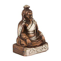 Лама Дзогчен Дродуль Паво Дордже (Адзом Друкпа) Бронза Оксидування Часткове сріблення Kailash 5.8 см (26335)