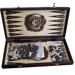 Комплект Madon шахматы/шашки/нарды 40.5х40.5 см (с-141)