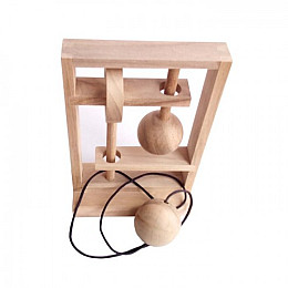 Дерев'яна головоломка Круть Верть Замок 16.5х11х8 см (nevg-0042)