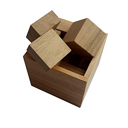Дерев'яна головоломка Круть Верть Гала куб 6.5х7х7 см (nevg-0024)