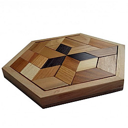 Дерев'яна головоломка Круть Верть Мітсубісі 2х19х17 см (nevg-0025)