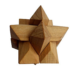 Дерев'яна головоломка Круть Верть Гордієв вузол 5х5х5 см (nevg-0022)