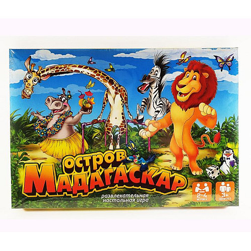 Настольная игра Мадагаскар рус Dankotoys (DTG31-0)
