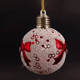 Подвеска Шарик с бантиком на батарейках Gonchar (19-107)