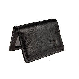 Обкладинка на права техпаспорт удостоверення зі шкіри 221610 Grande Pelle 10 × 8 × 1.5 Чорний