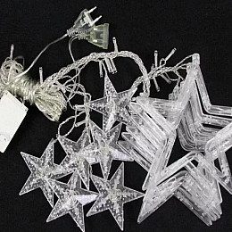 Xmas гірлянда Xmas STAR CURTAIN 12M MULTI Зірки Мультикольорові