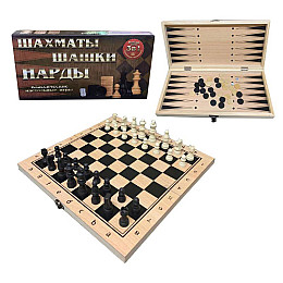 Настольная игра "Шахматы" A-Toys W7781 3 в 1