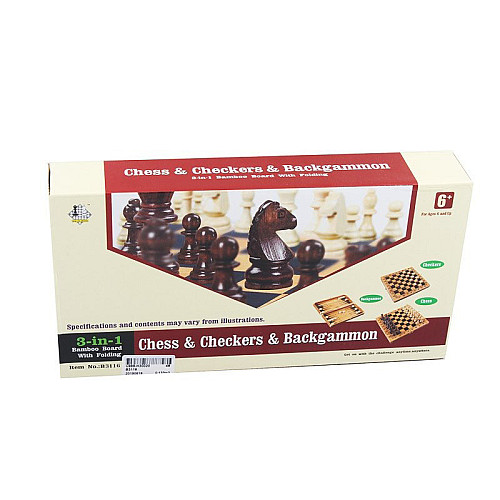 Настольная игра BK Toys "Шахматы" B3116 3 в 1