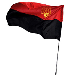 Флаг BookOpt УПА габардин с ТРИЗУБОМ 90*135 (BK3032)