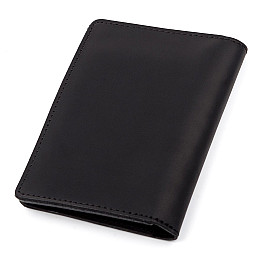 Обложка для автодокументов Shvigel кожаная Черный (13923)