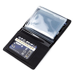 Обложка для автодокументов Shvigel кожаная Черный (13923)