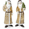 Статуетка Santa із ялинкою 30 см, шампань Bona DP43007