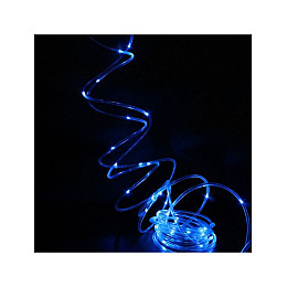 Гирлянда светодиодная нить Led Капли росы дюралайт 100 светодиодов с USB подключением 9 м Синий