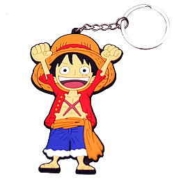 Брелок Манки Д. Луффи - Ван Пис One Piece Резиновый Rubber (20277) Bioworld