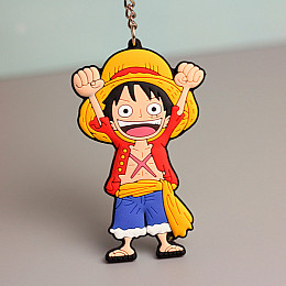 Брелок Манки Д. Луффи - Ван Пис One Piece Резиновый Rubber (20277) Bioworld
