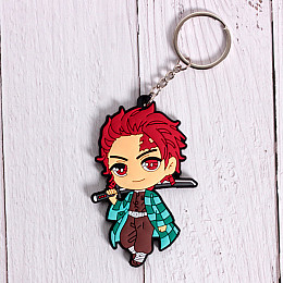 Брелок Танджиро Камадо Клинок Розсікаючий Демонів Гумовий Rubber (20275) Bioworld