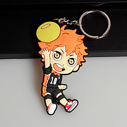 Брелок Сёё Хината №10 Волейбол! - Haikyuu!! Резиновый Rubber (20273) Bioworld