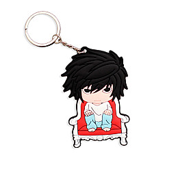 Брелок L Тетрадь Смерти Death Note Резиновый Rubber v2 (20305) Bioworld