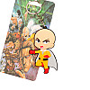 Брелок Сайтама One Punch Man Резиновый Rubber (20302) Bioworld