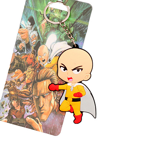 Брелок Сайтама One Punch Man Резиновый Rubber (20302) Bioworld