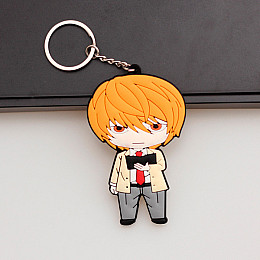 Брелок L Зошит Смерті Death Note Гумовий Rubber (20292) Bioworld