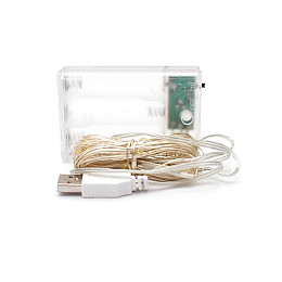 Світлодіодна гірлянда нитка Led Краплі роси на 100 світлодіодів 10 м Мультицвет