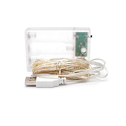 Світлодіодна гірлянда нитка Led Краплі роси на 100 світлодіодів 10 м Білий