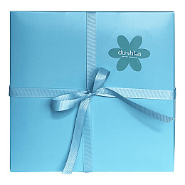 Коробка картонная Dushka 20х20х10 см Голубая