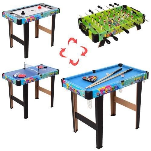 Настольная игра футбол, хоккей, теннис, бильярд Metr+ 6008-4, 4в1