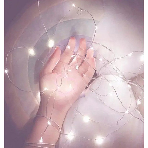 Светодиодная гирлянда-нить на батарейках Холодный белый 20м Decorative Light 200LED 218-21528203