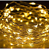 Гирлянда Нить Led 100 проволока 10 м Тёплый Белый 1 режим USB + батарейка Decorative Light 218-21528274
