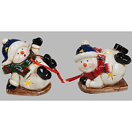 Декоративні новорічні підвіски з LED підсвічуванням BonaDi 7х4.5х6см 4 шт DP97751