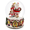 Музыкальный водяной шар santa with gifts с подсветкой 16см BonaDi DP219453