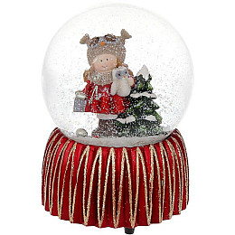 Музичний водяний шар child's dream червоного кольору 15см BonaDi DP219464