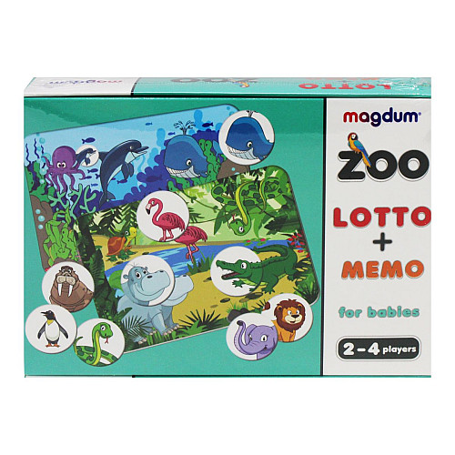 Игра настольная Зоопарк Лото+Мемо MiC (ME5032-21 EN)