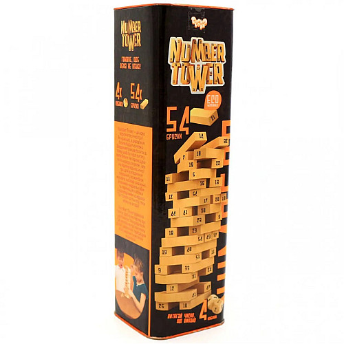 Развивающая настольная игра "NUMBER TOWER" Danko Toys NT-01U Укр