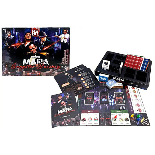 Настольная экономическая игра "MAFIA. Gangster Business. Premium" Danko Toys MAF-03-01U на украинском языке