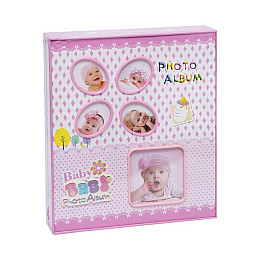 Фотоальбом детский Bambi 6072 80 фотографий 10*15 см Розовый