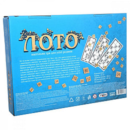 Лото Strateg 30662 з дерев'яними фішками
