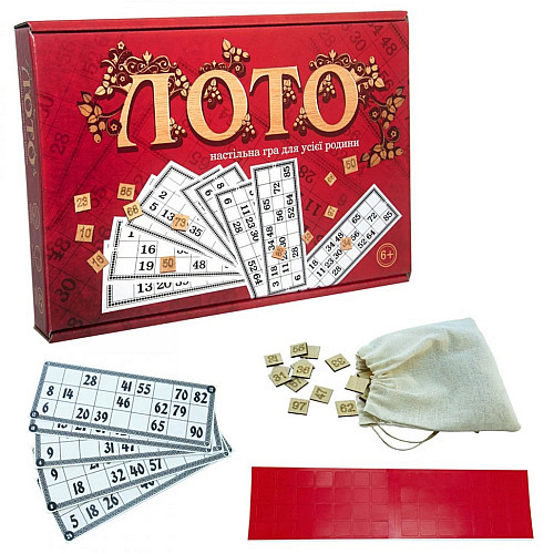 Лото Strateg 30656 с деревянными фишками