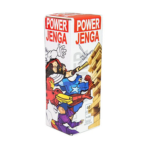 Настольная игра "Power Jenga" Strateg 30275 48 брусков на украинском языке