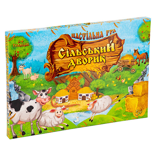 Настольная Игра-бродилка "Сельський дворик" Strateg 30503 укр