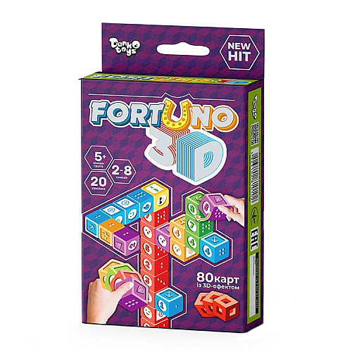 Настольная игра "Fortuno 3D" Danko Toys G-F3D-01-01U укр