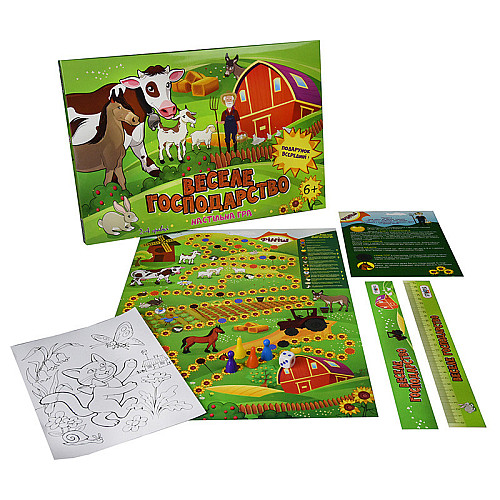 Настольная Игра-бродилка "Веселое хозяйство" Strateg 30456 укр.